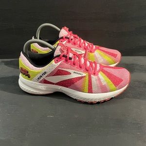 Brooks Launch 6 Run Happy Women's Size 8 Pink Running Shoes 1202851B685